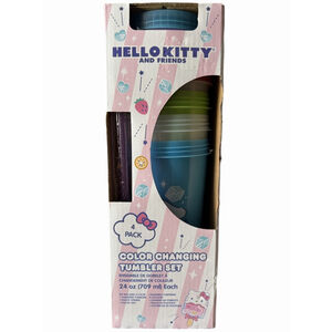 Hello Kitty And Friends Color Changing Tumbler Set